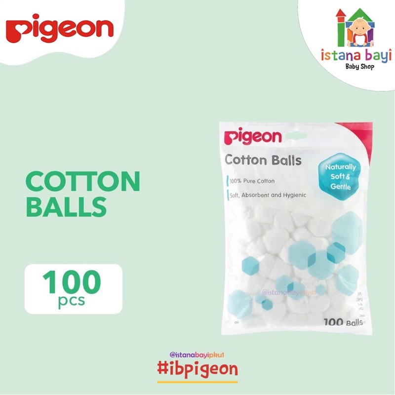 Pigeon Cotton Ball 100 Pc - Pigeon kapas Bulat