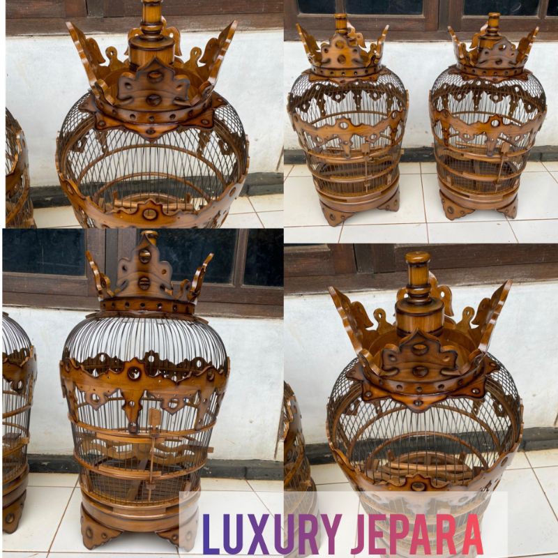 sangkar perkutut kayu jati