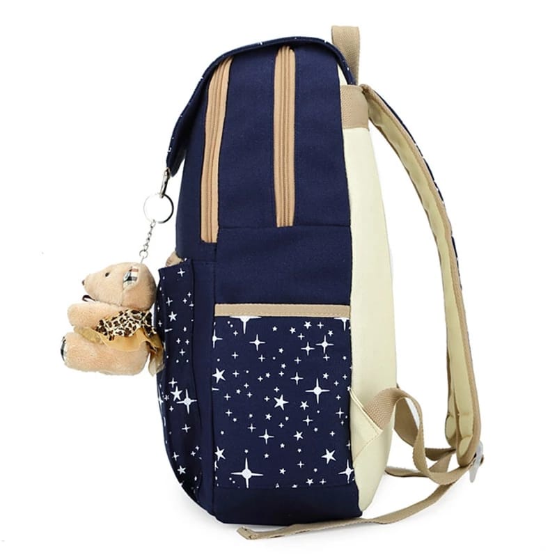 TAS RANSEL ANAK PEREMPUAN MOTIF BINTANG KEJORA / TAS RANSEL ANAK / TAS RANSEL MURAH