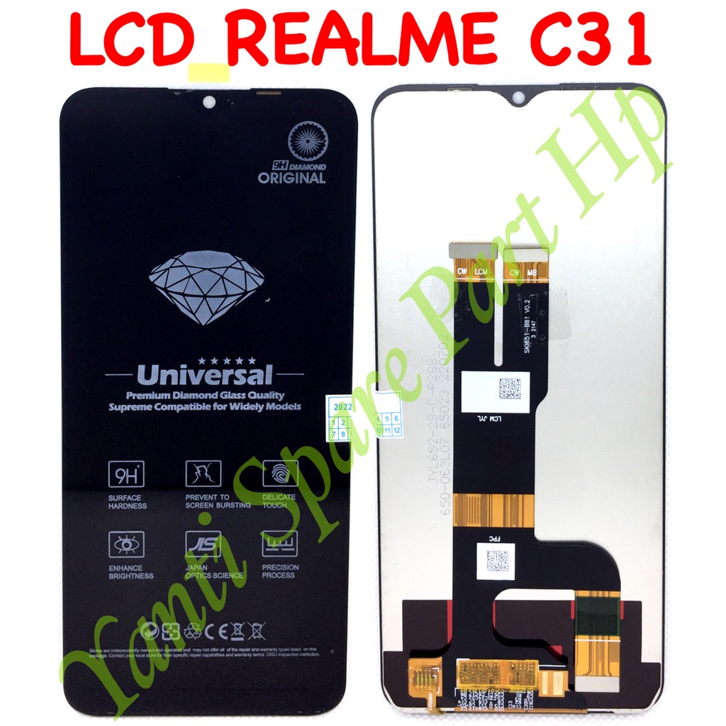Lcd Touchscreen Realme C31 RMX3501 Fullset Original Terlaris New