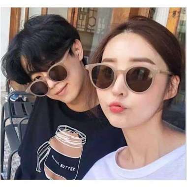 Kacamata Fashion Korea Unisex / Kacamata Hitam Bulat Pria Wanita / Fashion Sunglasses PW04