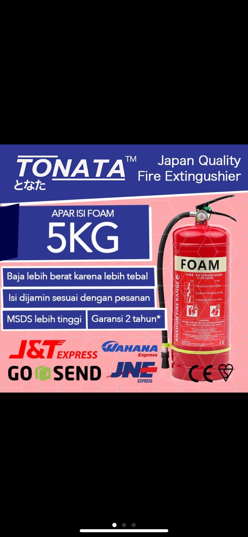 Apar 5kg Tonata / Foam 5 Kg / Set Komplit
