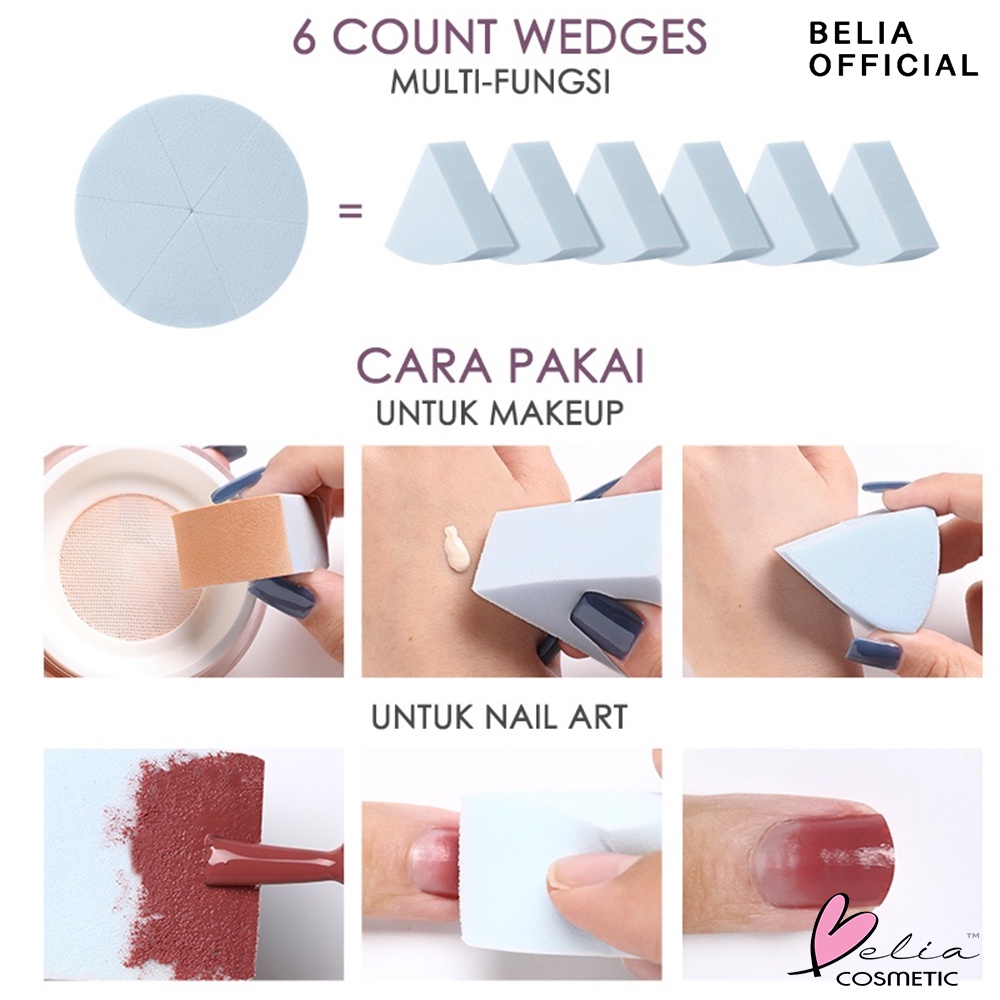 ❤ BELIA ❤ FOCALLURE Beauty Blender Series FA136 | Make Up Sponge | Alat Make Up | OFT Makeup Bebas Latex Foundation blender