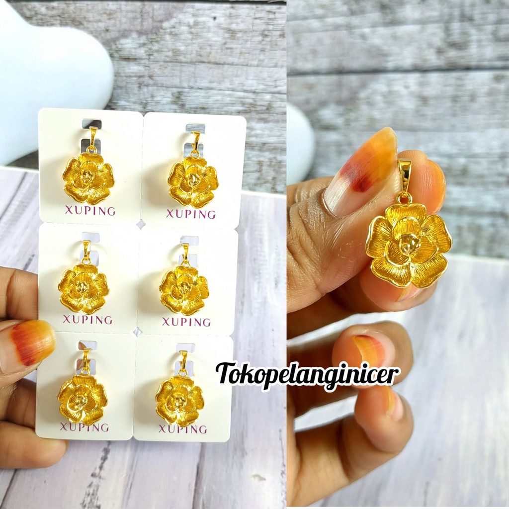 Mainan Mewah Kalung Model Bunga Krisan Cantik anti Karat Tokopelanginicer