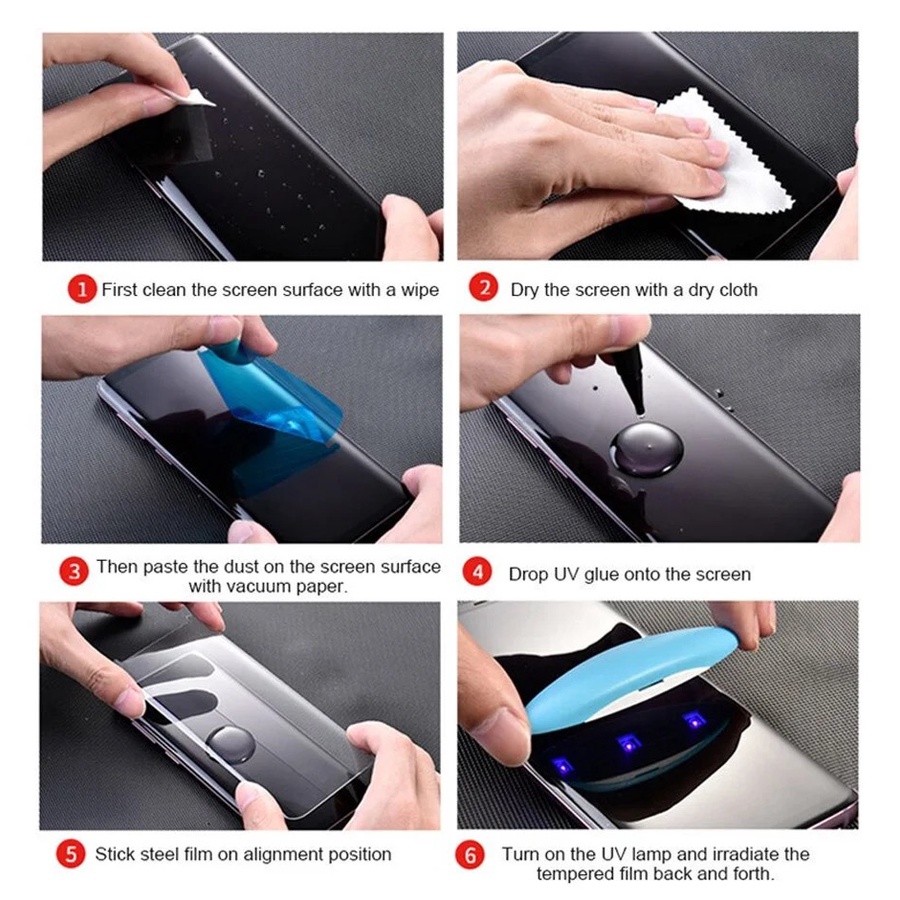 UV Glass Oppo Reno 5 Pro Reno 5 Pro Plus 6.55 inchi Tempered Glass 3D Curve FULL SCREEN Nano UV FULL