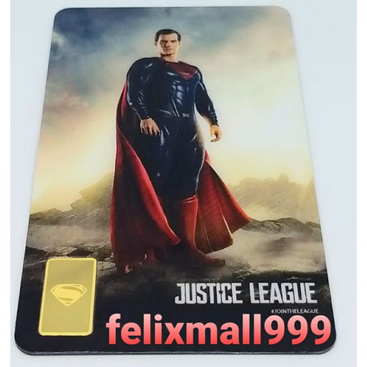 GIFT SERIES LM LOTUS JUSTICE LEAGUE SUPERMAN WONDER WOMAN BATMAN AQUAMAN CYBORG FLASH ARCHI GOLD 0.5