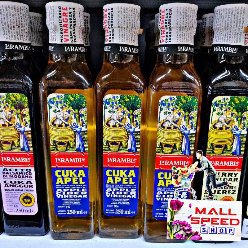 

La Rambla Apple Cider Vinegar 250ml - Cuka Apel Spanyol Larambla