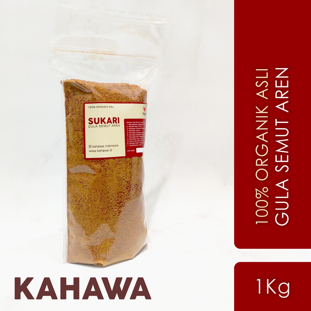 

Gula Aren Semut 1 kg Organik - Sukari by Kahawa Indonesia | Kristal / Brown Sugar FREE ONGKIR / COD