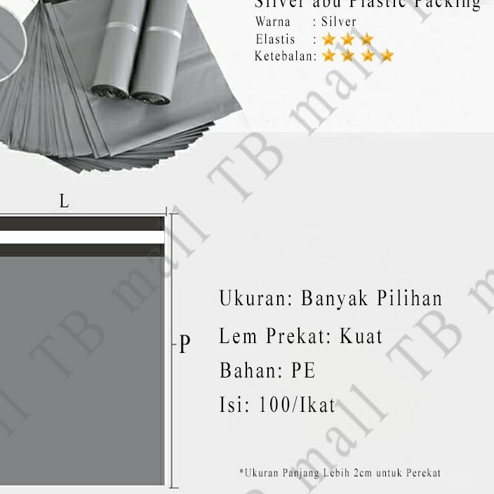 

Update - Plastik Packing Polymailer LDPE Online Shop 30X40CM Silver Glossy Isi 100Pcs Lem Perekat Tebal ホ