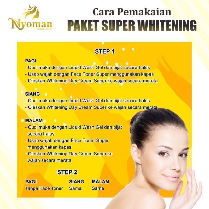 [FREE GIFT] WHITENING PLUS NYOMAN | Paket OILY Nyoman skincare / kemasan baru PAKET SUPER WHITENING NYOMAN SKINCARE | nyoman white plus NEW