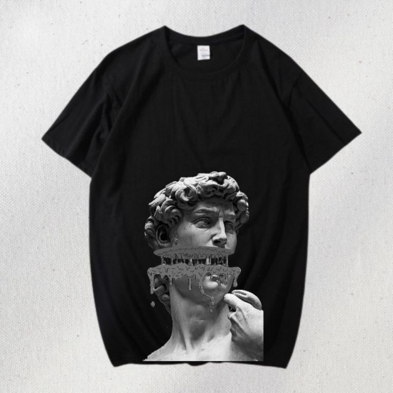 KAOS VINTAGE FIRENZE AESTHETIC | T- SHIRT BLACK DESIGN AESTHETIC | BAJU HITAM UNISEX