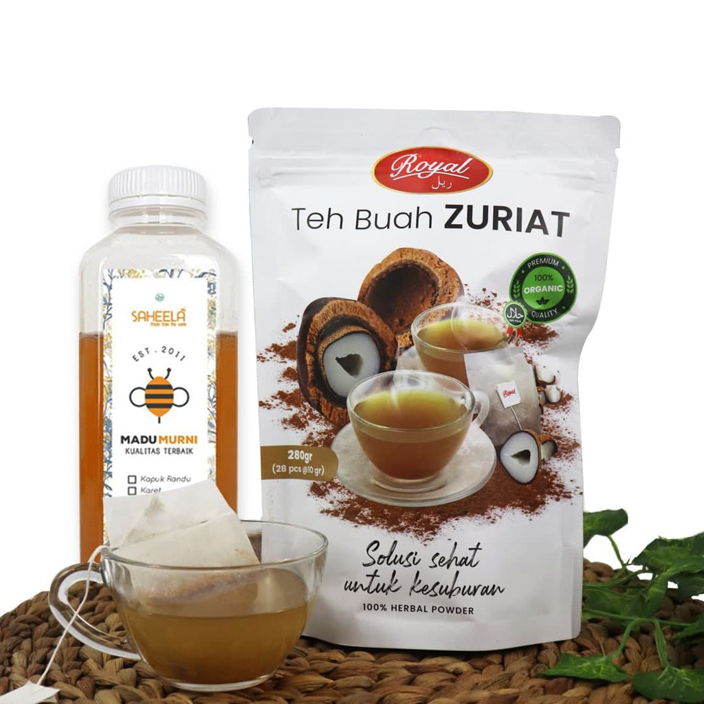 

Paket Promil Serbuk Zuriat Kemasan Teh Celup dan Madu Murni Saheela Penyubur Kandungan