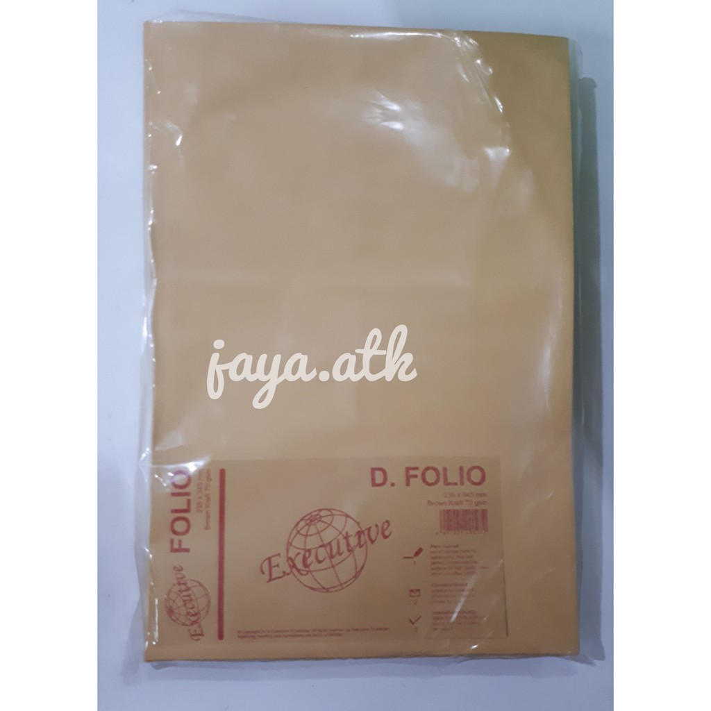 Amplop Coklat Folio Executive AMPLOP D POLOS ISI 100 FOLIO EXECUTIVE LEM