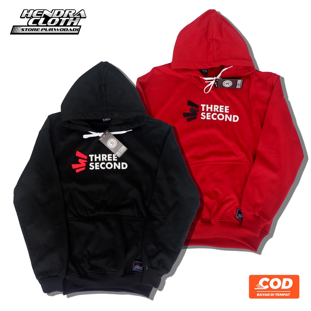 HOODIE PRIA WANITA 3SECOND MURAH SABLON TIMBUL | JAKET HOODIE 3SECOND PRIA DAN WANITA