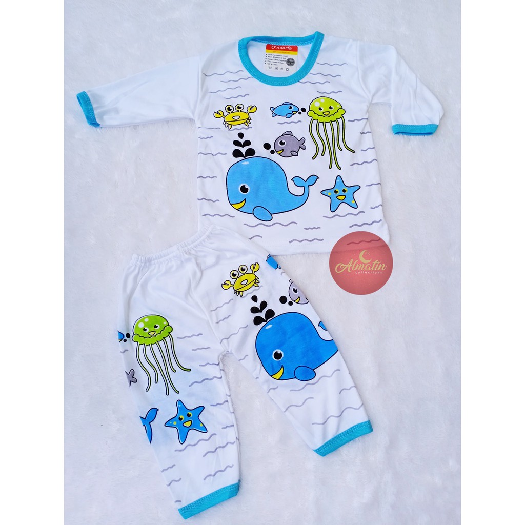 Baju Bayi 3 stel panjang / 3 Setel Setelan Baju Bayi Panjang Piyama