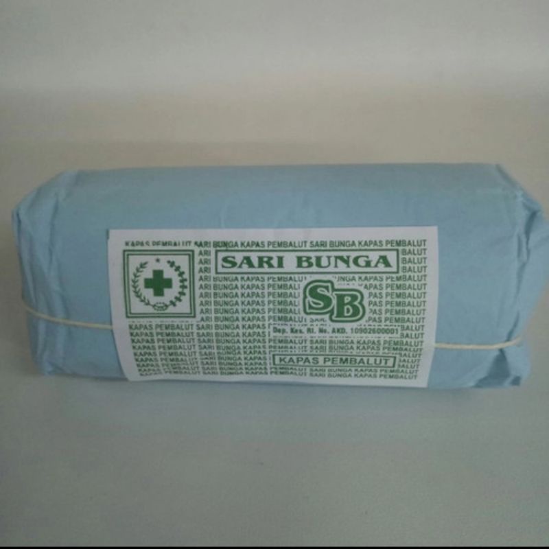 Kapas pembalut / Kapas serbaguna / Kapas gulung Sari Bunga 250 gram