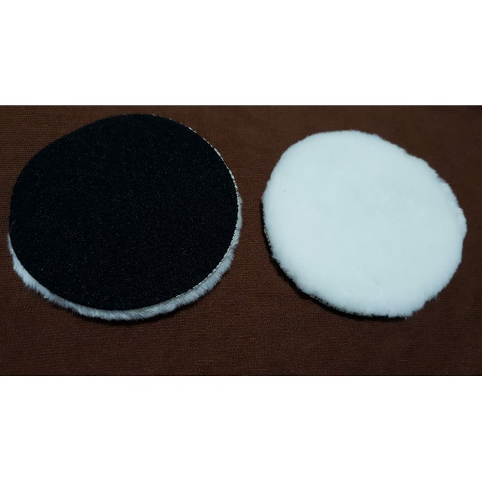 Wool pad 5inch / poles mobil wool / Waxing Wool Pad / wool foam pad / wool buffing pad / busa poles