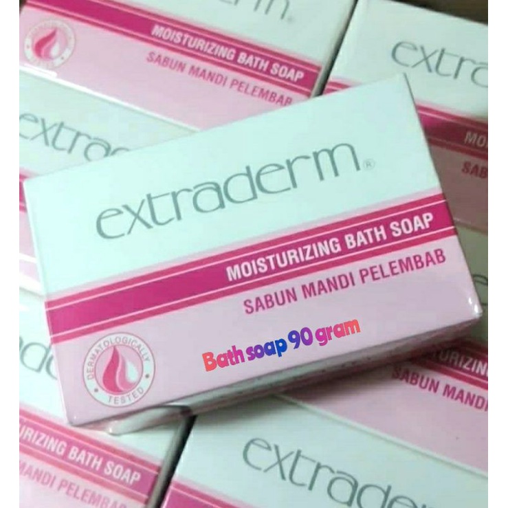 EXTRADERM moisturizing bath soap regular 90 gram/ sabun mandi pelembap dan  pemutih badan