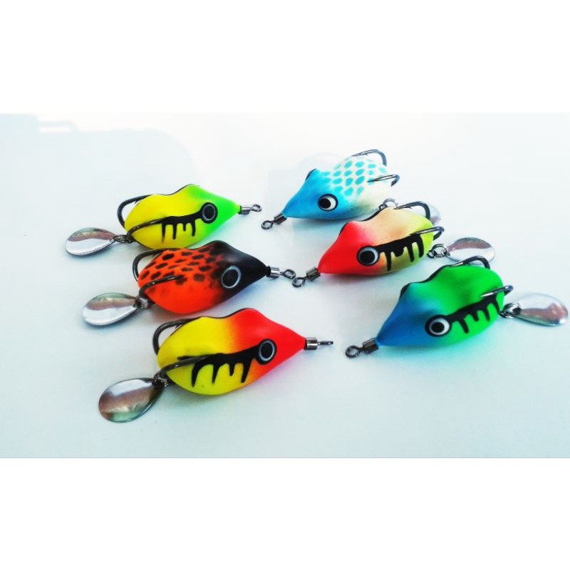 Soft frog mini umpan casting gabus 3.6 cm rada lure