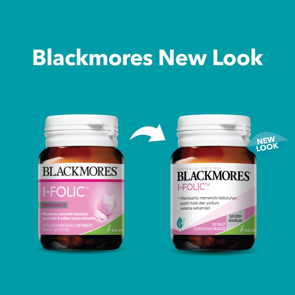 Blackmores I-Folic BPOM Kalbe Farma 150tablet 150 tablet / 60tablets 60 tab - Folic Acid Asam Folat