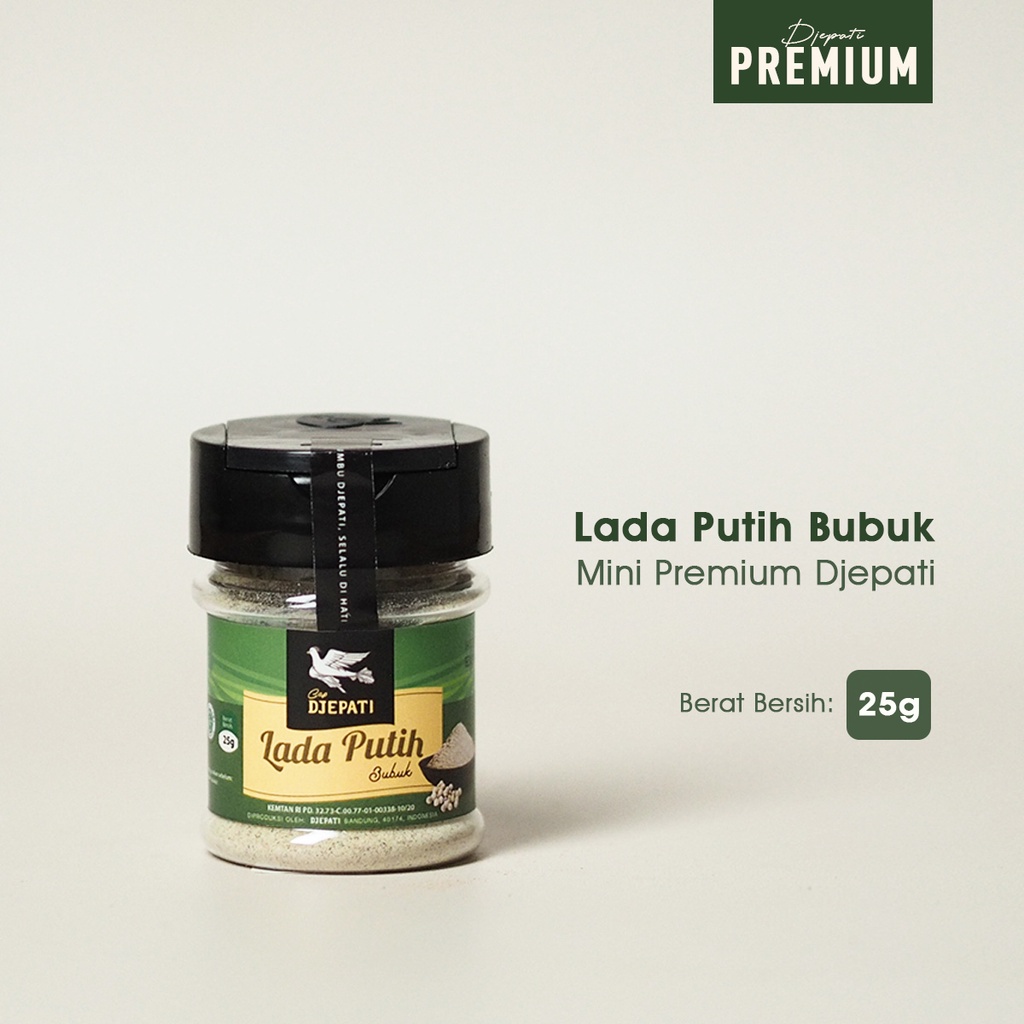 

Lada Putih Bubuk Botol Premium 25 Gr Cap Djepati