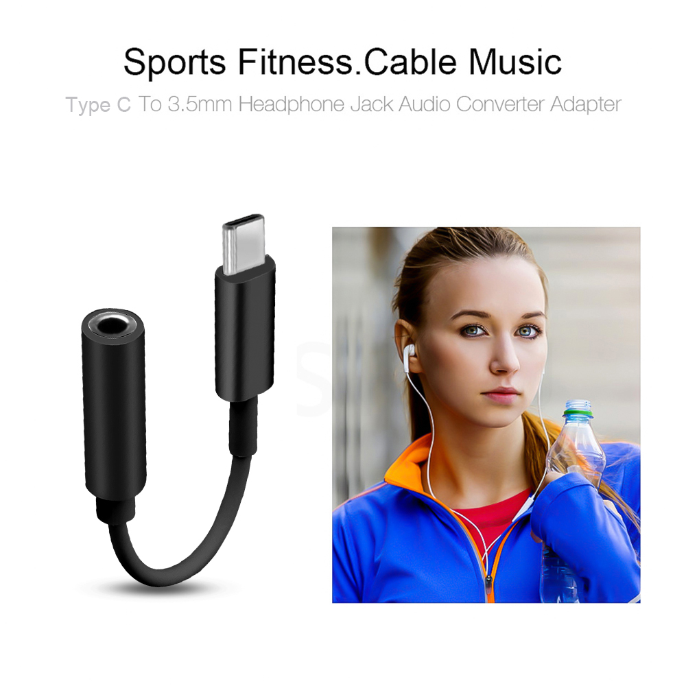 Kabel Adapter Usb Tipe C Ke Jack Audio Aux 3.5mm Untuk Huawei
