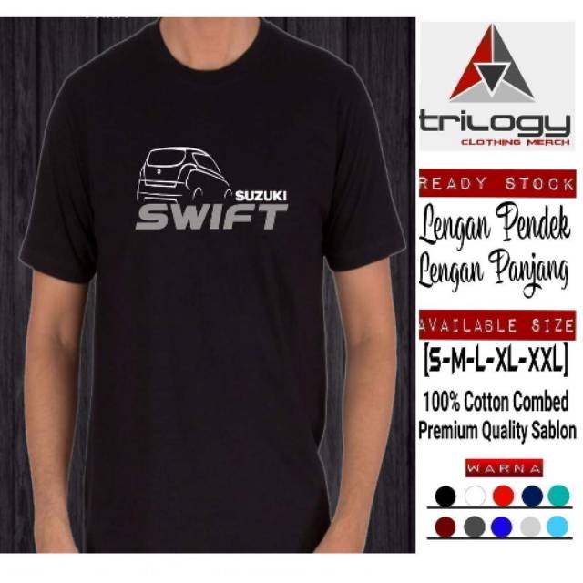 KAOS OTOMOTIF SUZUKI SWIFT KUALITAS DISTRO