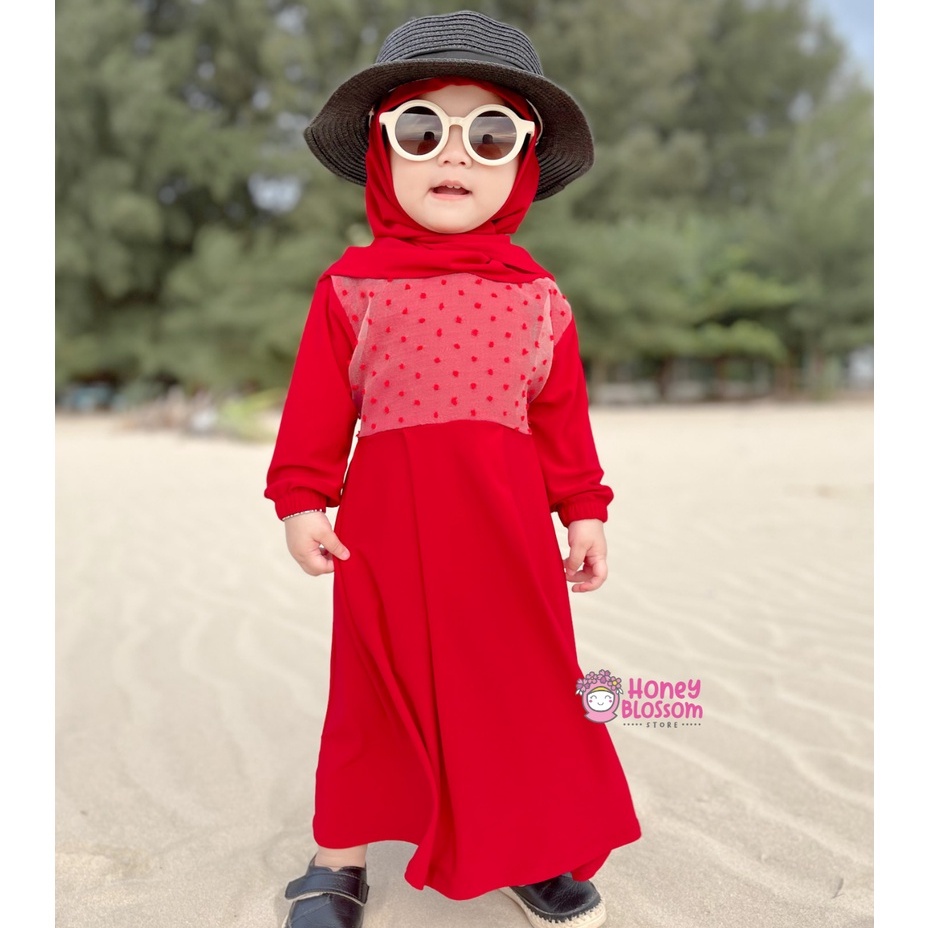 HONEYBLOSSOM gamis anak bayi alesha / gamis bayi perempuan 6 12 bulan