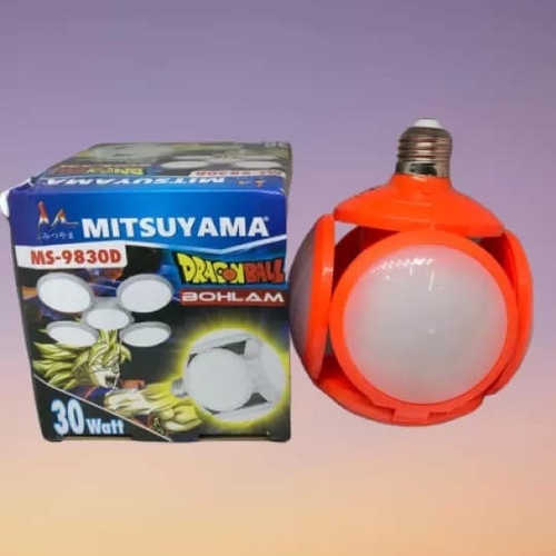 Bohlam Dragon Ball 30 Watt Mitsuyama MS-9830D Lampu Bola UFO Hias LED Football