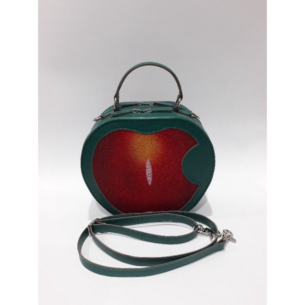 Tas Wanita Kulit Ikan Pari Bulat