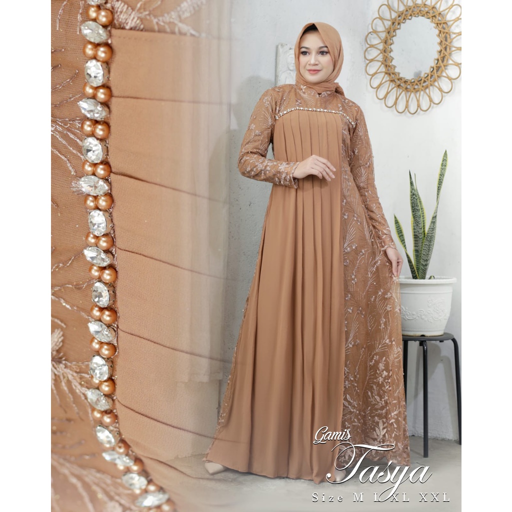 Gamis Tasya NK / Kebaya Gamis Modern / Gamis Pesta Mewah