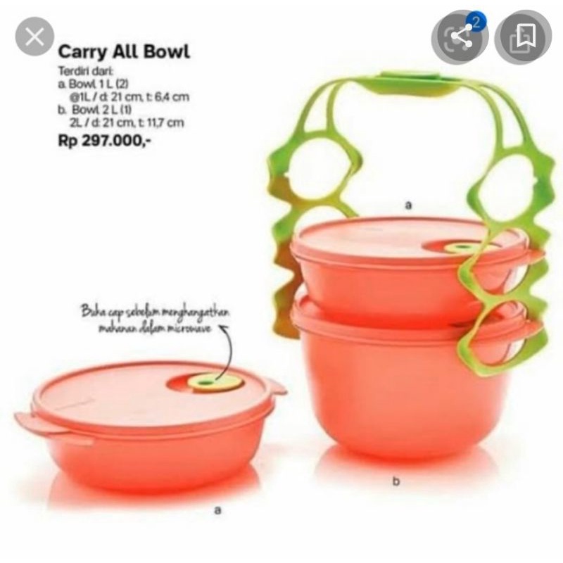 Carry All Bowl Tupperware
