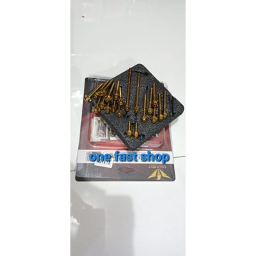 set baut blok mesin vixion probolt flower original thailand