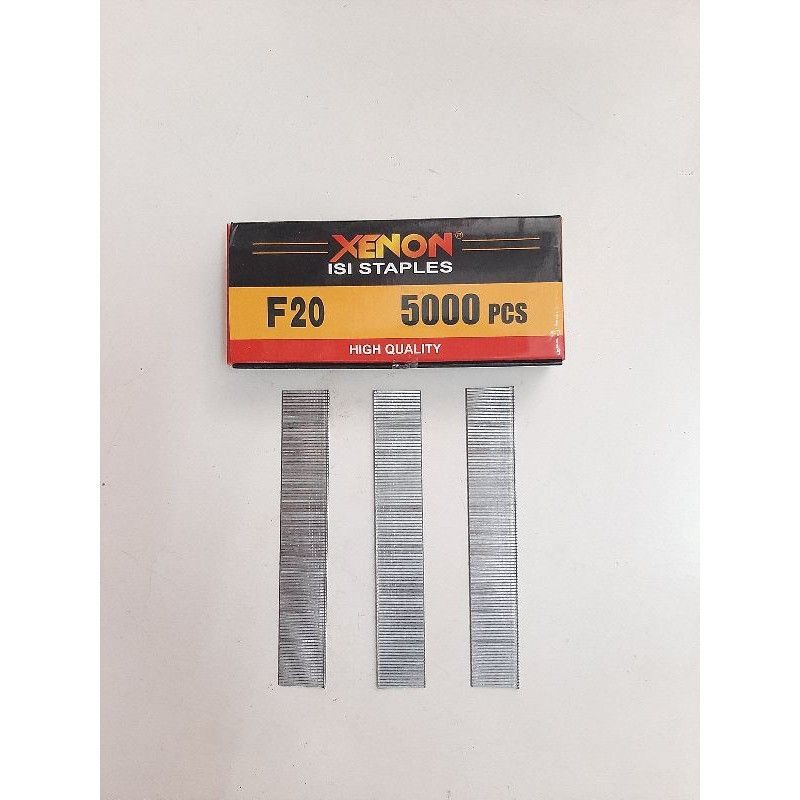Isi Refill Staples Mesin Paku Tembak Nailer Stapler Gun T I 20mm - XENON F20 F 20