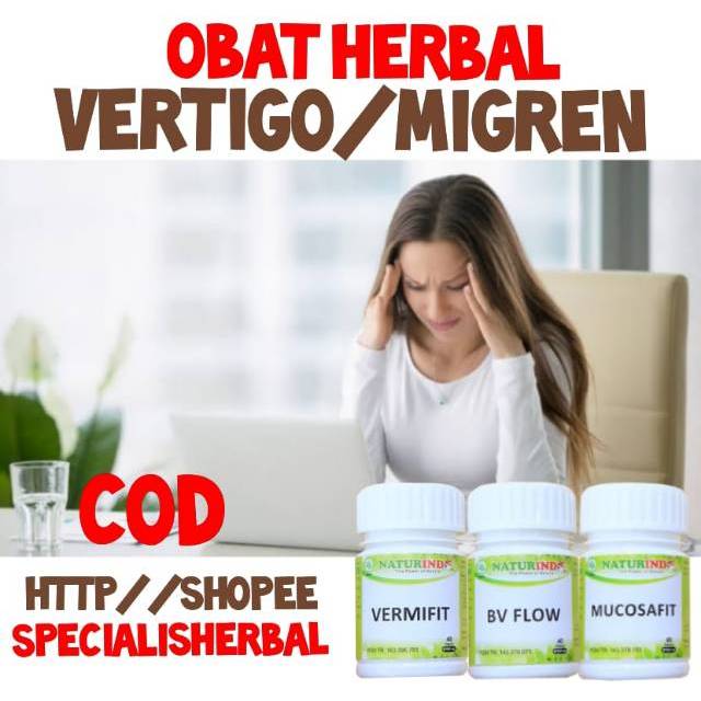 VERMIFIT OBAT  HERBAL  SAKIT  KEPALA  VERTIGO MIGREN BERAT  