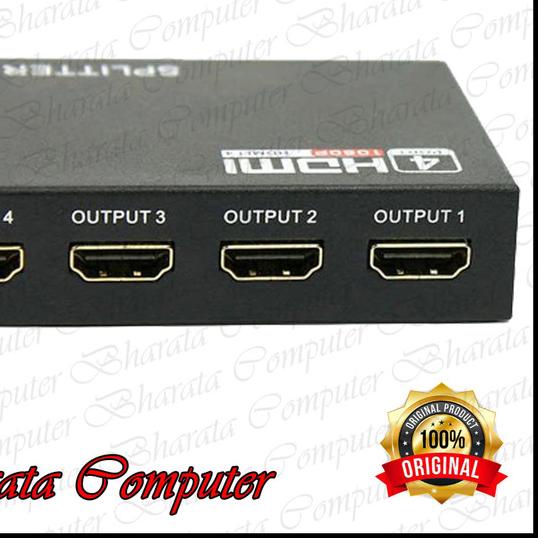 ☂ HDMI SPLITTER 4 PORT/HDMI CABANG 4/HDMI PORT/SPLITER HDMI BERKUALITAS ➺