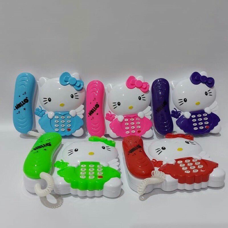 Mainan anak telepon hello kitty mainan telepon mainan anak perempuan