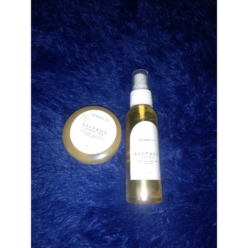 Sleeping mask Saffron dan face mist saffron bybdka.id