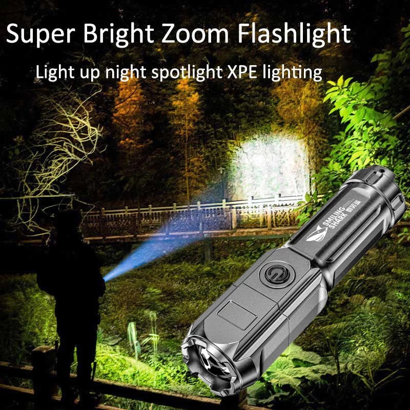 [FEATURED] [Emergency Handheld Flashlights For Household and Outdoor Use] [High Lumen, Zoomable, Water Resistant Extremely Bright LED Flash Light for Hiking, Camping, Survival, Emergency]