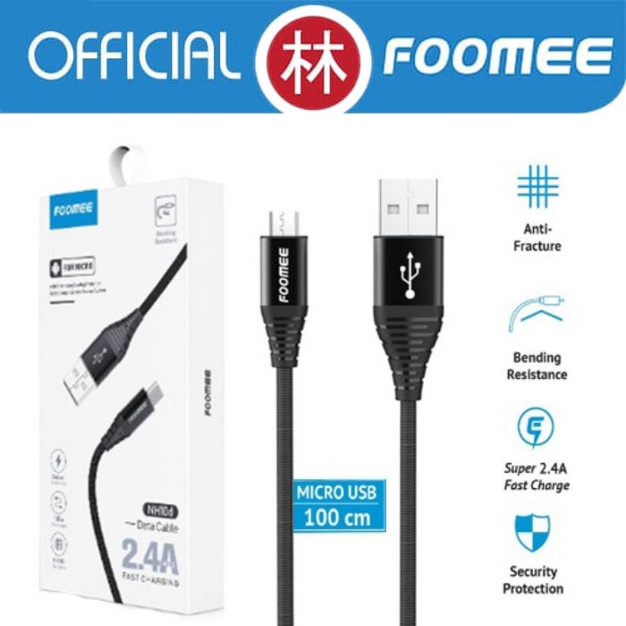 Foomee NH10D Data Cable Micro USB Fast Charging 2.4A