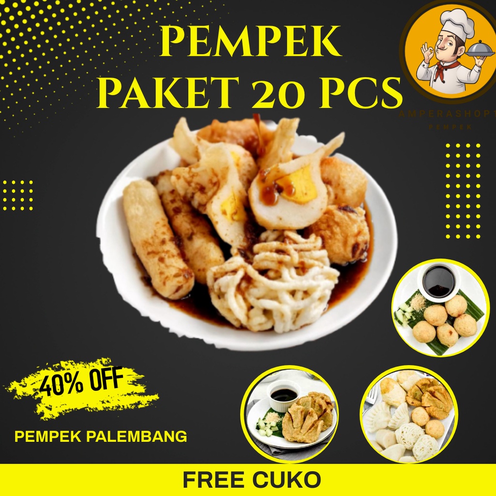 

PEMPEK PALEMBANG ASLI PAKET 20 PCS SUPPLIER