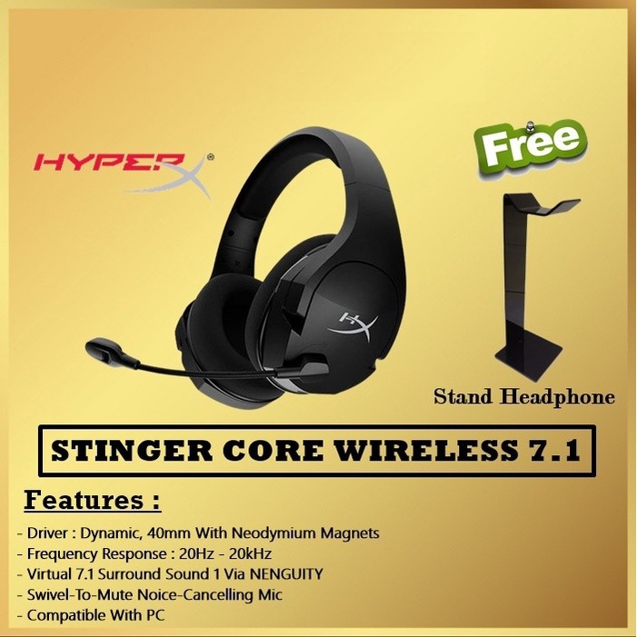 HyperX Cloud Stinger Core Wireless 7.1 Surround Sound Gaming Headset