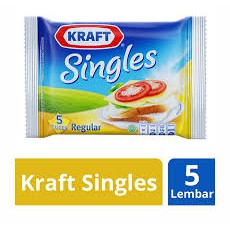 

Keju Kraft Singles isi 5 Slices Regular