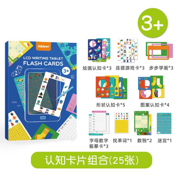 

Mideer LCD Writing Tablet mainan edukasi alat papan tulis gambar anak - Flash Card