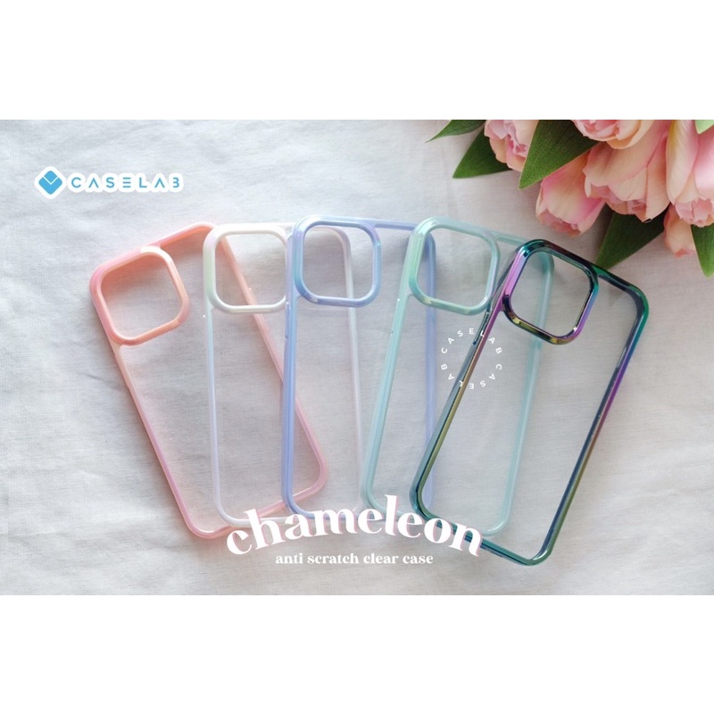 CASE IPHONE 12PROMAX 12 12PRO 13PROMAX 13 13PRO CHAMELEON CLEAR NEW VERSION BACK CLEAR ANTISCRATCH !!