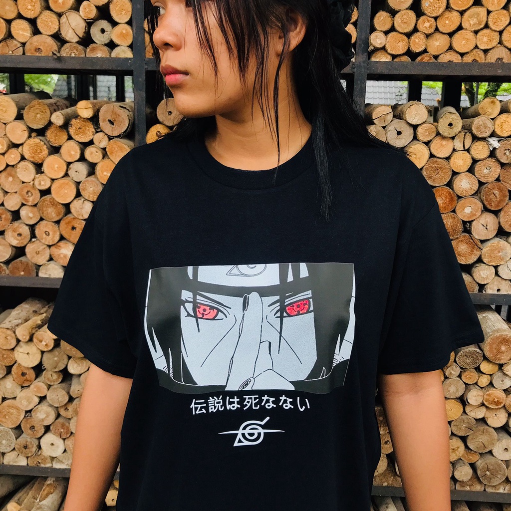 Tshirt Itachi Uchiha Black Naruto