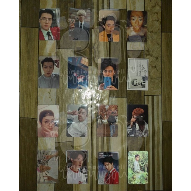 Photocard Sehun Chanyeol Kai EXO Official Album Jasmer Komedo What A Life-Iphone-Obsession Teler
