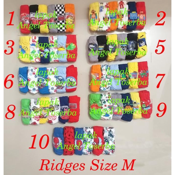 Ridges celana dalam cowo/celana dalam anak cowo/celana dalam karakter