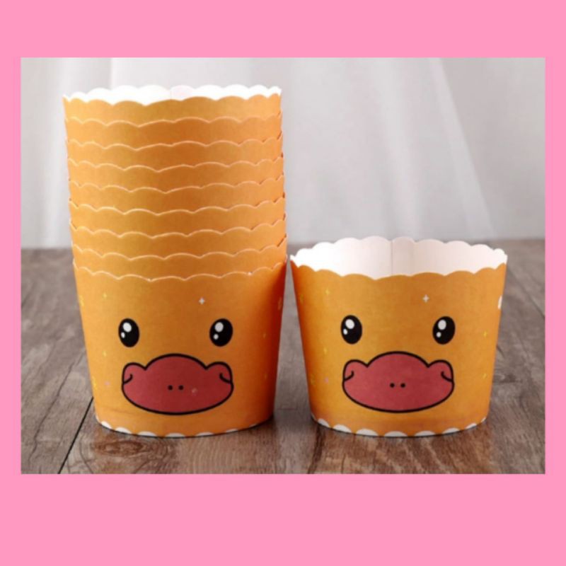 50pcs CUPCAKE CASE MUFFIN PAPER CUPCAKE MUFFIN ANIMAL LUCU UNIK TERBARU TIDAK PERLU TATKAN