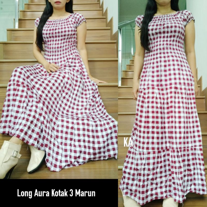 DRESS KOTAK KOREA
